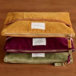 Sézane Velvet Clutch Purse Bag